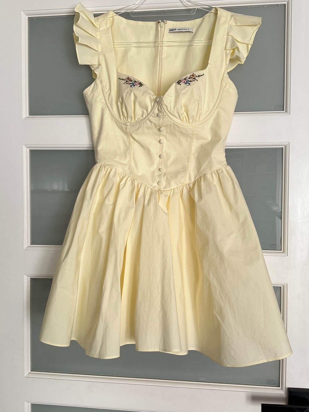 Sweet Yellow Ruffle-Sleeve Kids Dress